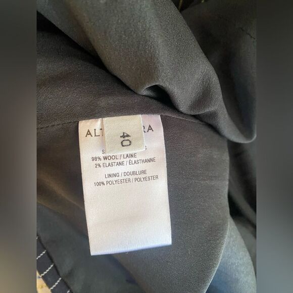 ALTUZARRA Dress Womens Size 40 Black/white Wool Knit Sleeveless V Neck - Picture 9 of 11